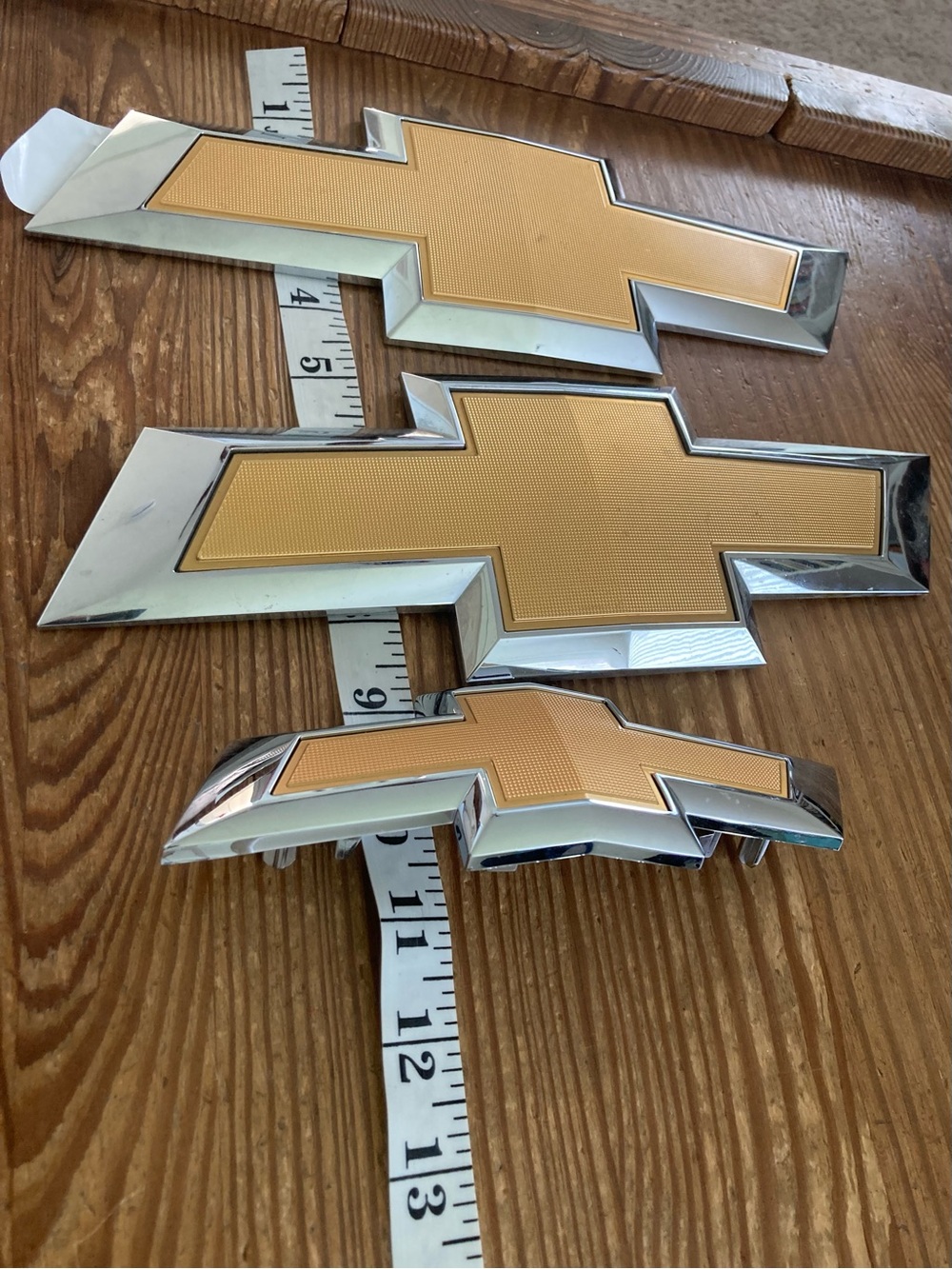 Gold Bowtie Wall Emblems – Set of 3